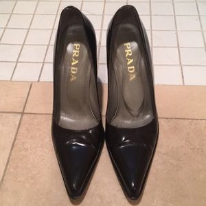 Prada patent leather pumps